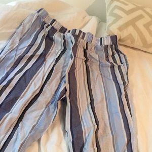 striped comfy pants